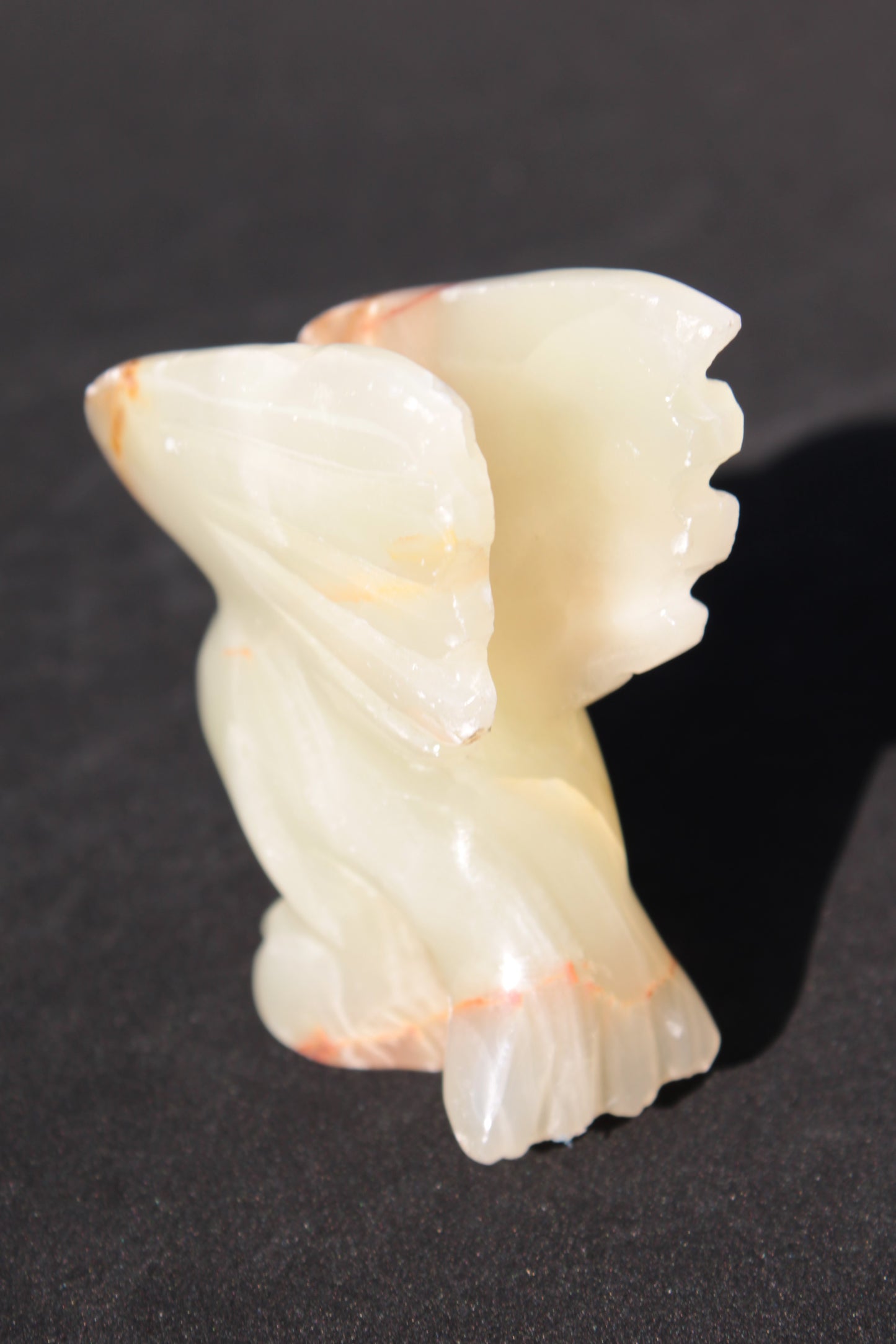 Winged Dolphin hand-carved Afghan Jade 70*36*78mm 182g Rocks and Things