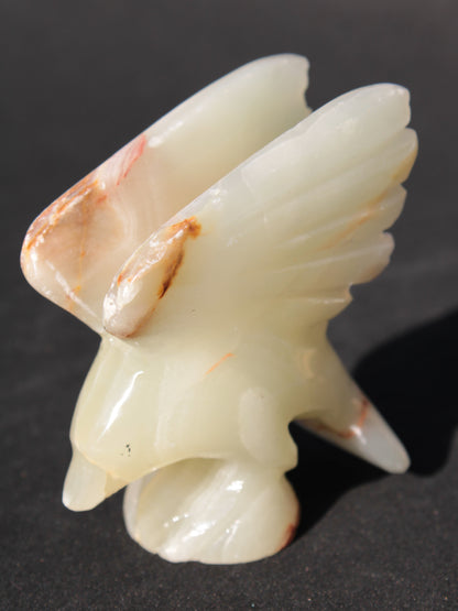 Winged Dolphin hand-carved Afghan Jade 70*36*78mm 182g Rocks and Things