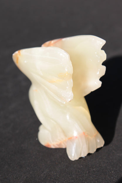 Winged Dolphin hand-carved Afghan Jade 70*36*78mm 182g Rocks and Things