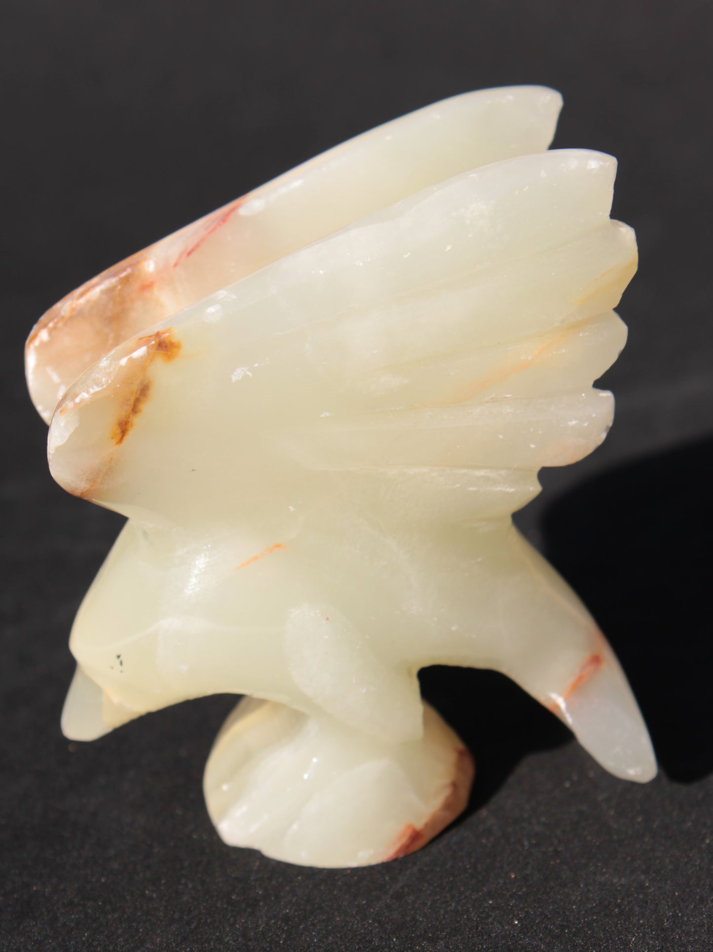 Winged Dolphin hand-carved Afghan Jade 70*36*78mm 182g Rocks and Things