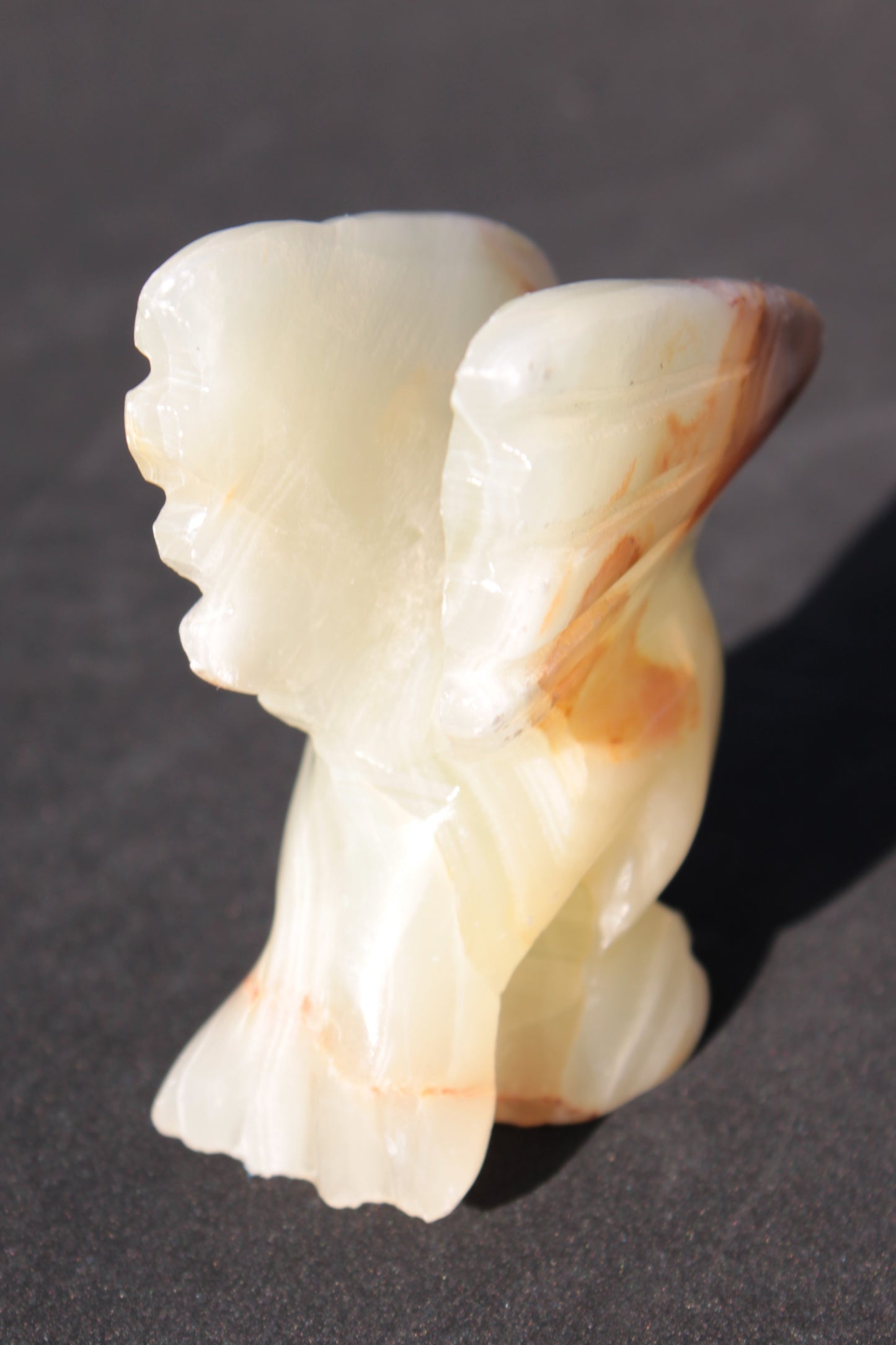 Winged Dolphin hand-carved Afghan Jade 70*36*78mm 182g Rocks and Things