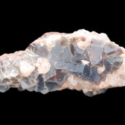 Clear, Blue cubic Fluorite cluster from Pakistan 80mm 100.9g Rocks and Things