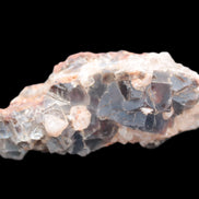 Clear, Blue cubic Fluorite cluster from Pakistan 80mm 100.9g Rocks and Things