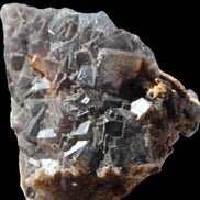 Purple cubic Fluorite cluster on Calcite matrix from Pakistan 55mm 77.4g Rocks and Things