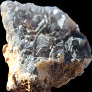 Purple cubic Fluorite cluster on Calcite matrix from Pakistan 55mm 77.4g Rocks and Things