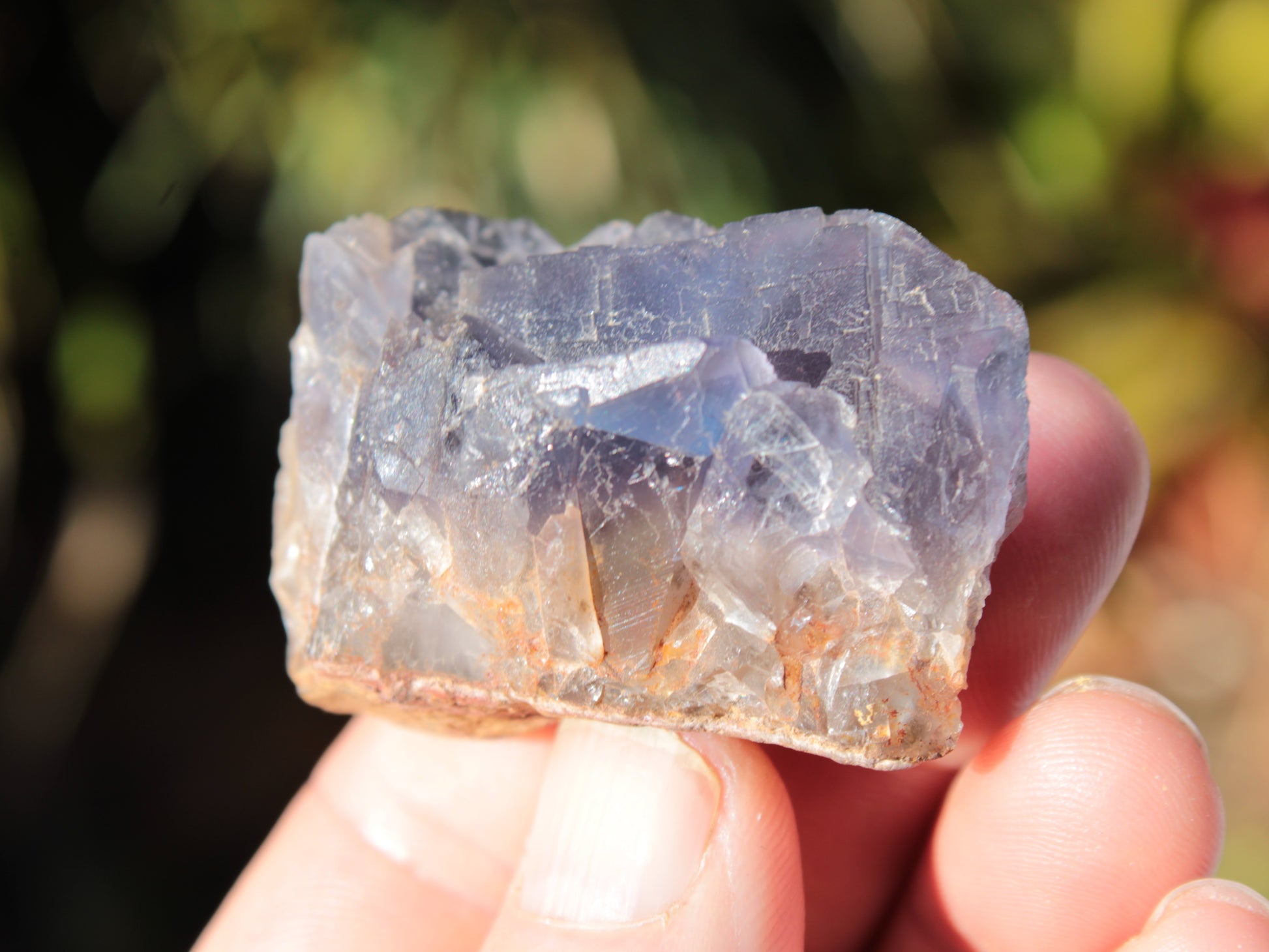 Blue cubic Fluorite cluster from Pakistan 47mm 65.5g Rocks and Things