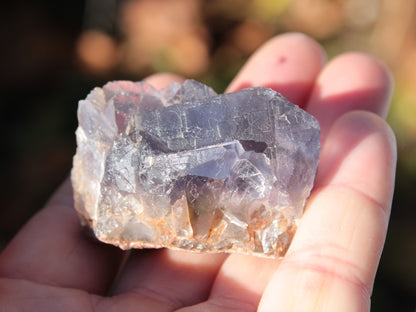 Blue cubic Fluorite cluster from Pakistan 47mm 65.5g Rocks and Things