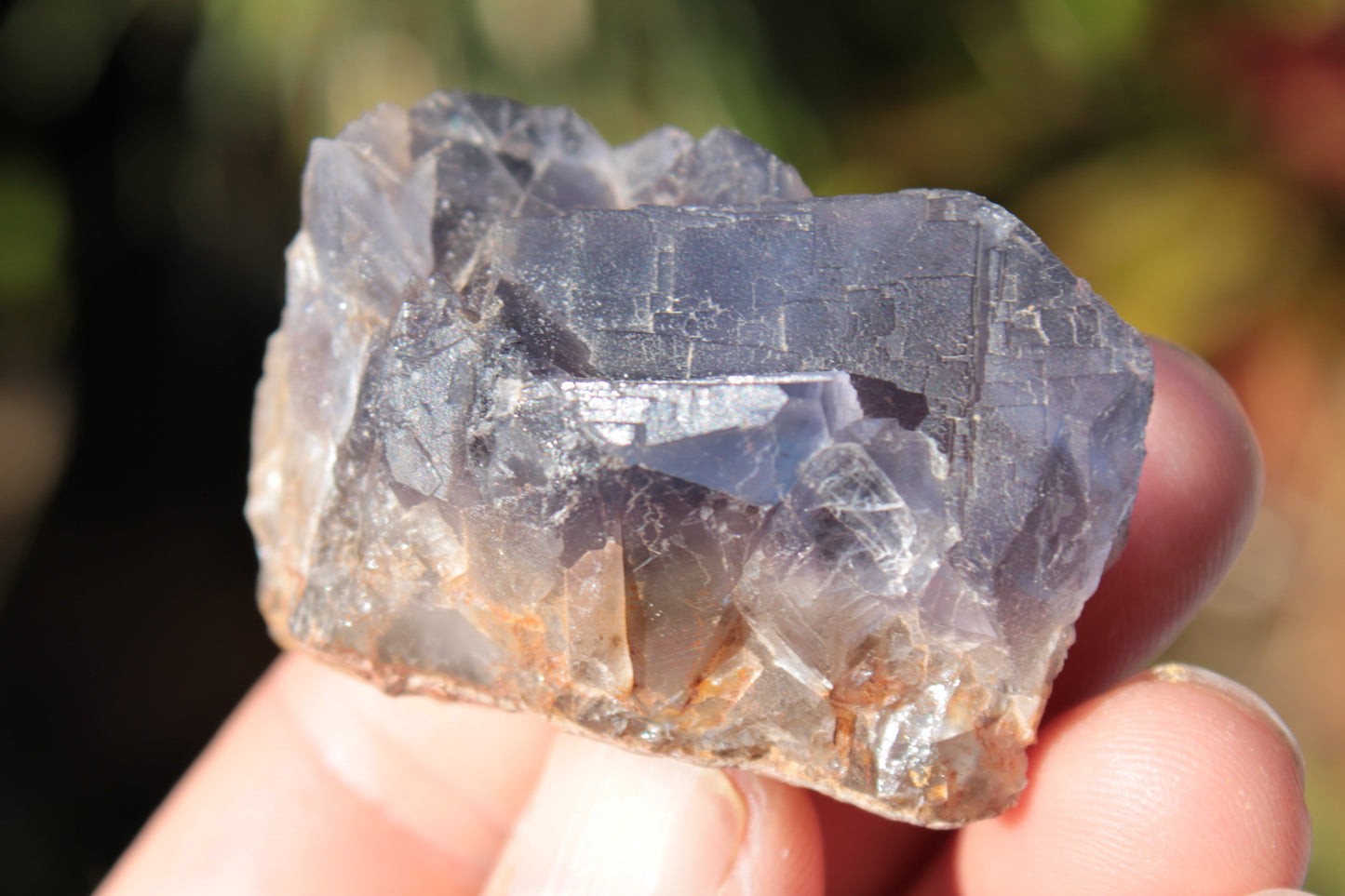 Blue cubic Fluorite cluster from Pakistan 47mm 65.5g Rocks and Things