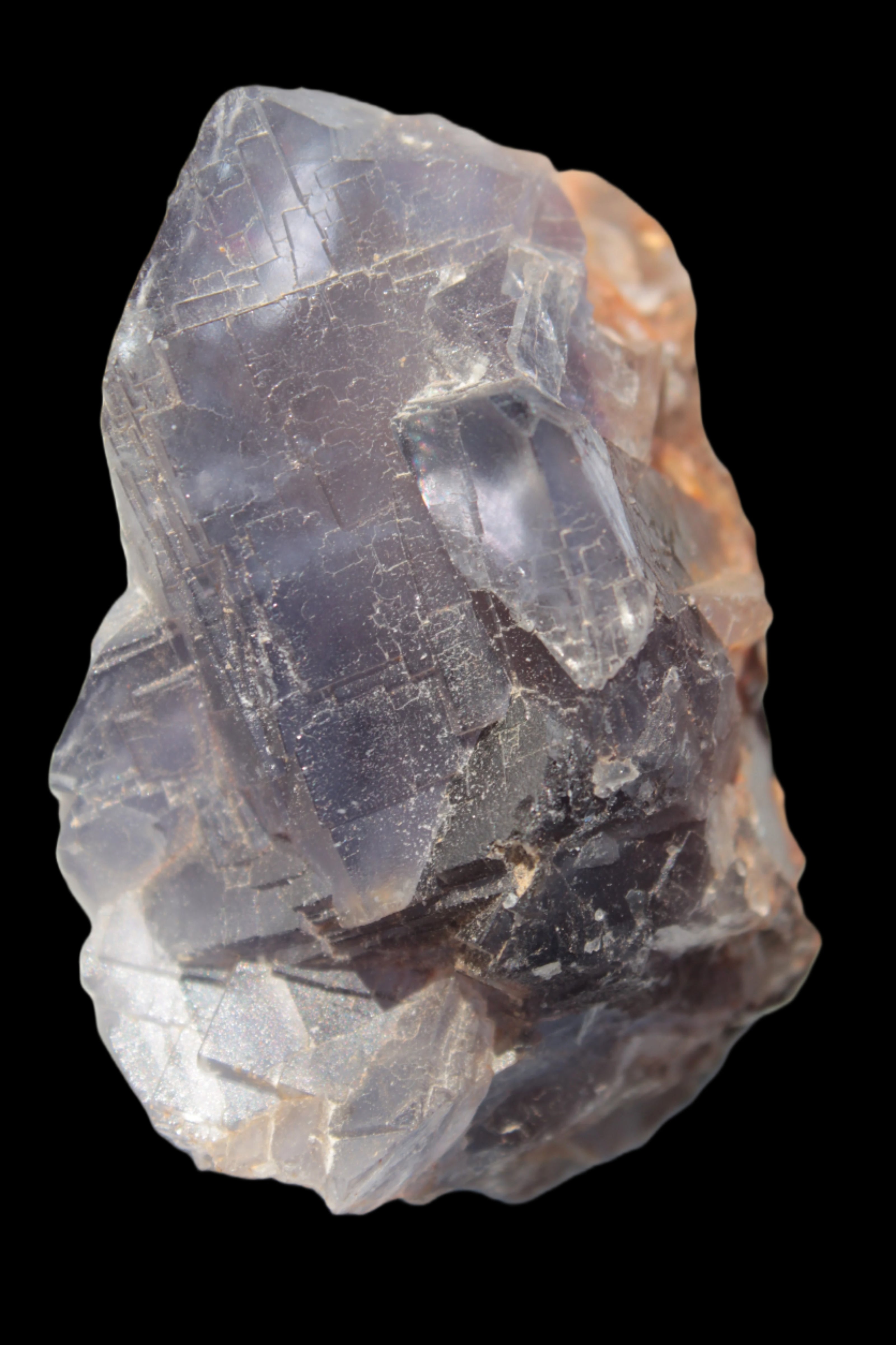 Blue cubic Fluorite cluster from Pakistan 47mm 65.5g in sunshine - Rocks and Things Store