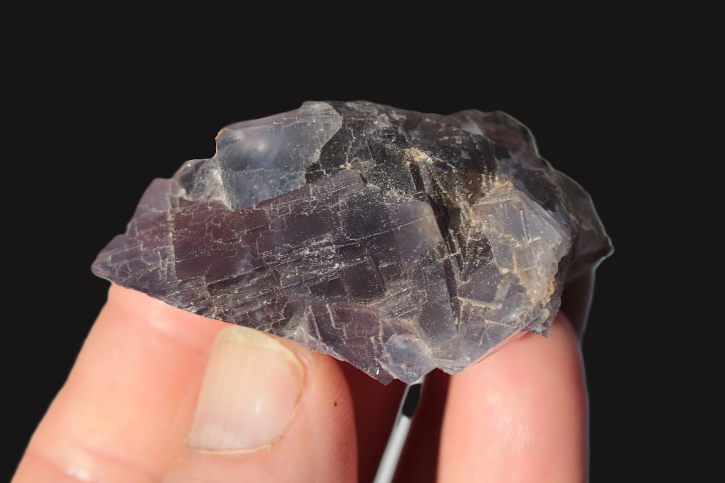 Blue cubic Fluorite cluster from Pakistan 47mm 65.5g Rocks and Things