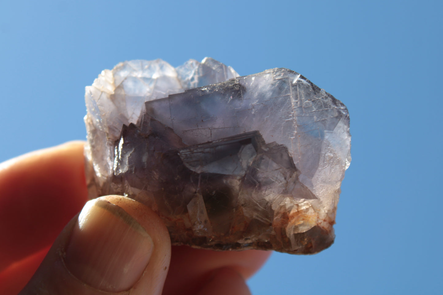 Blue cubic Fluorite cluster from Pakistan 47mm 65.5g Rocks and Things