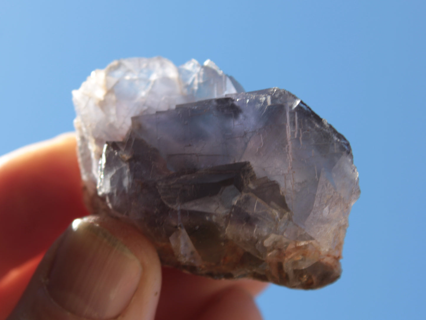 Blue cubic Fluorite cluster from Pakistan 47mm 65.5g Rocks and Things