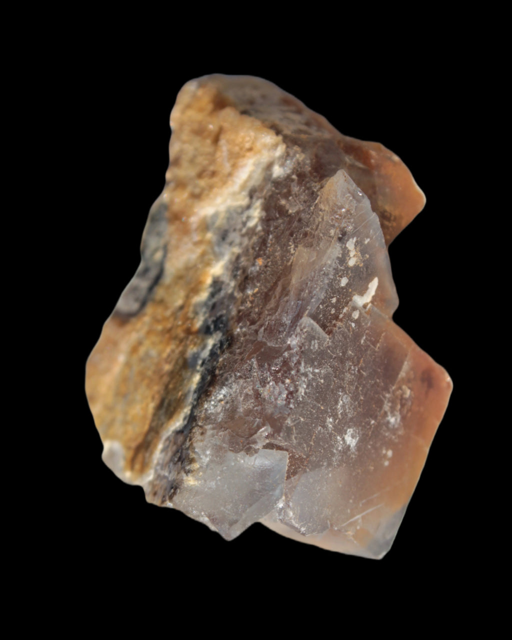 Clear cubic Fluorite cluster from Pakistan 40mm 31.2g in sunshine - Rocks and Things Store