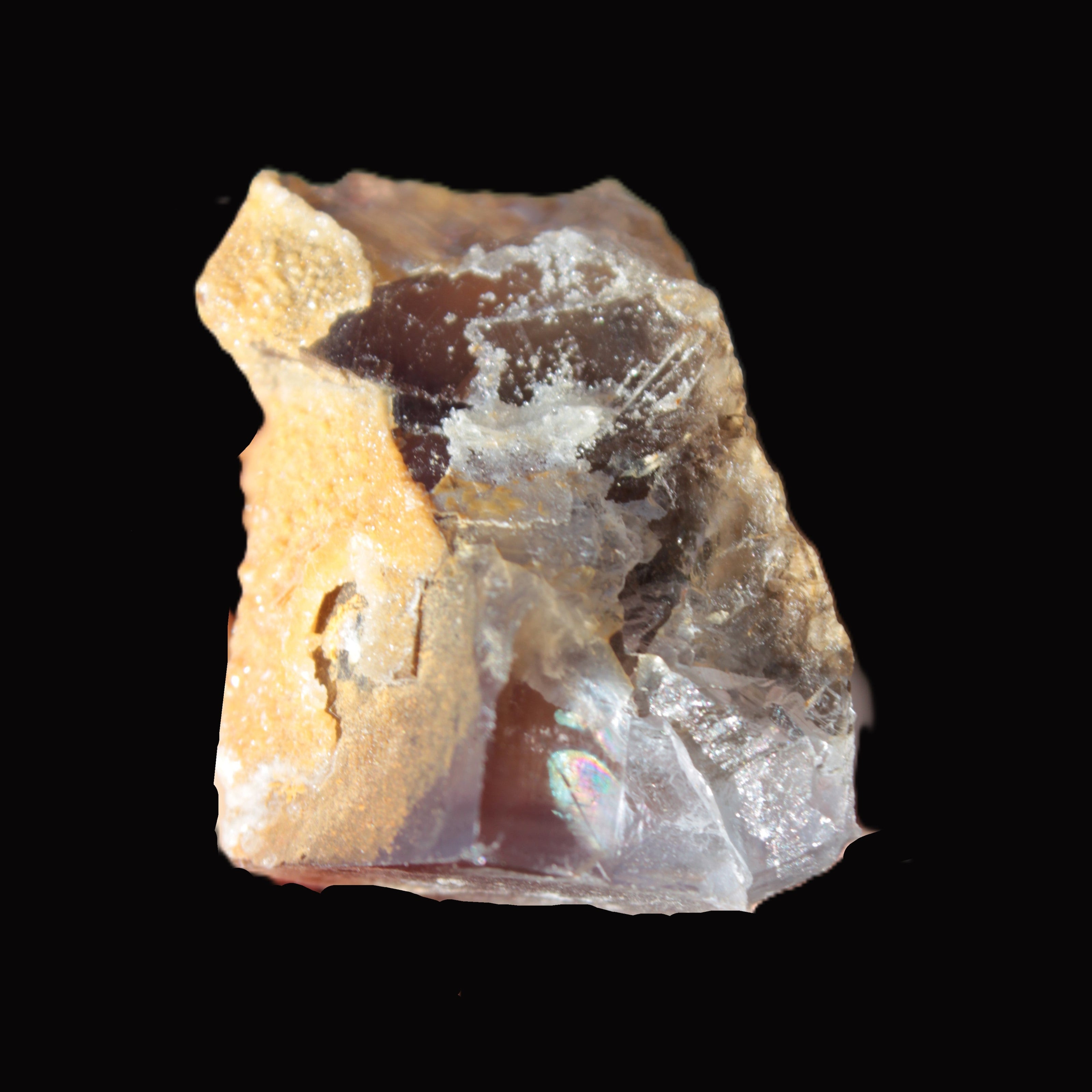 Clear cubic Fluorite cluster from Pakistan 40mm 31.2g in sunshine - Rocks and Things Store