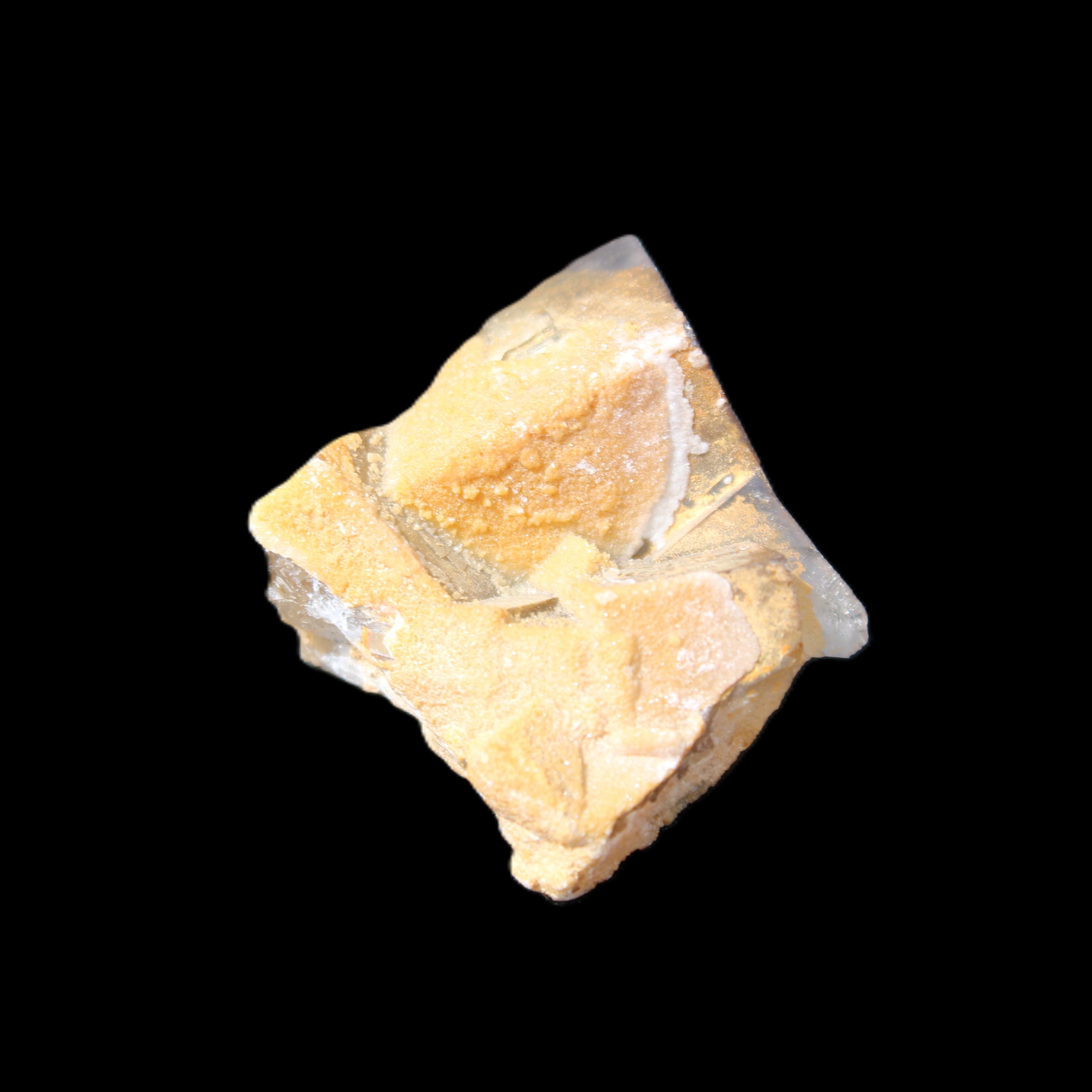 Clear cubic Fluorite cluster from Pakistan 40mm 31.2g in sunlight - Rocks and Things Store