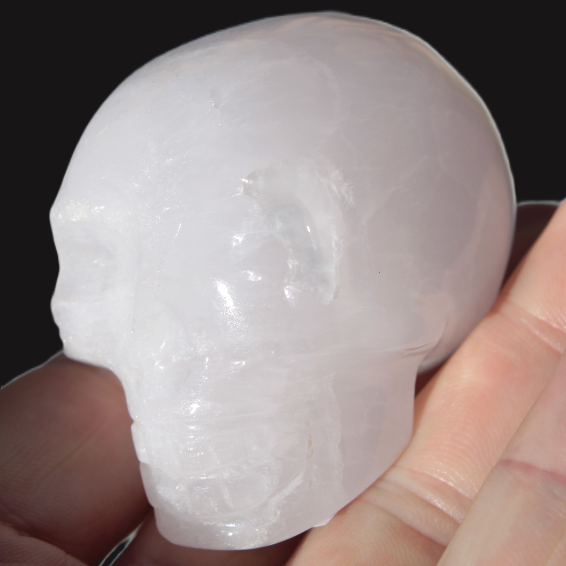 Mangano Calcite skull 40*55*45mm approx 160/161g Rocks and Things