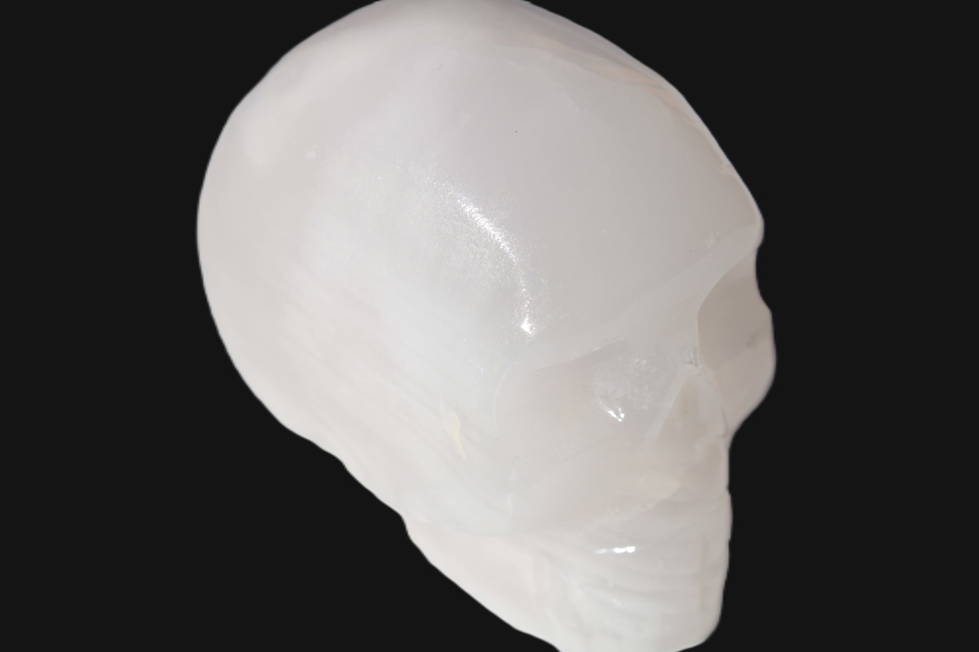 Mangano Calcite skull 40*55*45mm approx 160/161g Rocks and Things