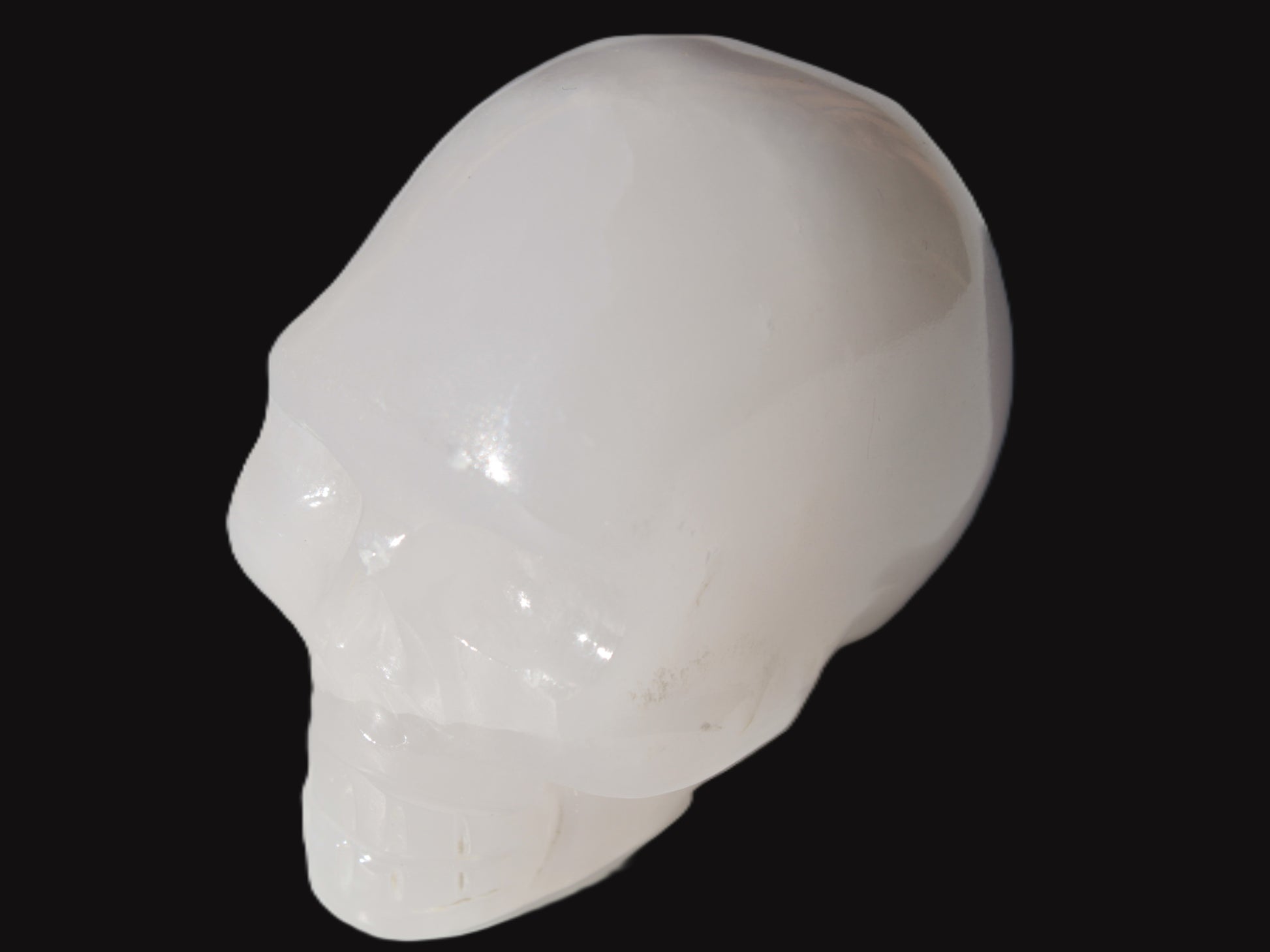 Mangano Calcite skull 40*55*45mm approx 160/161g Rocks and Things