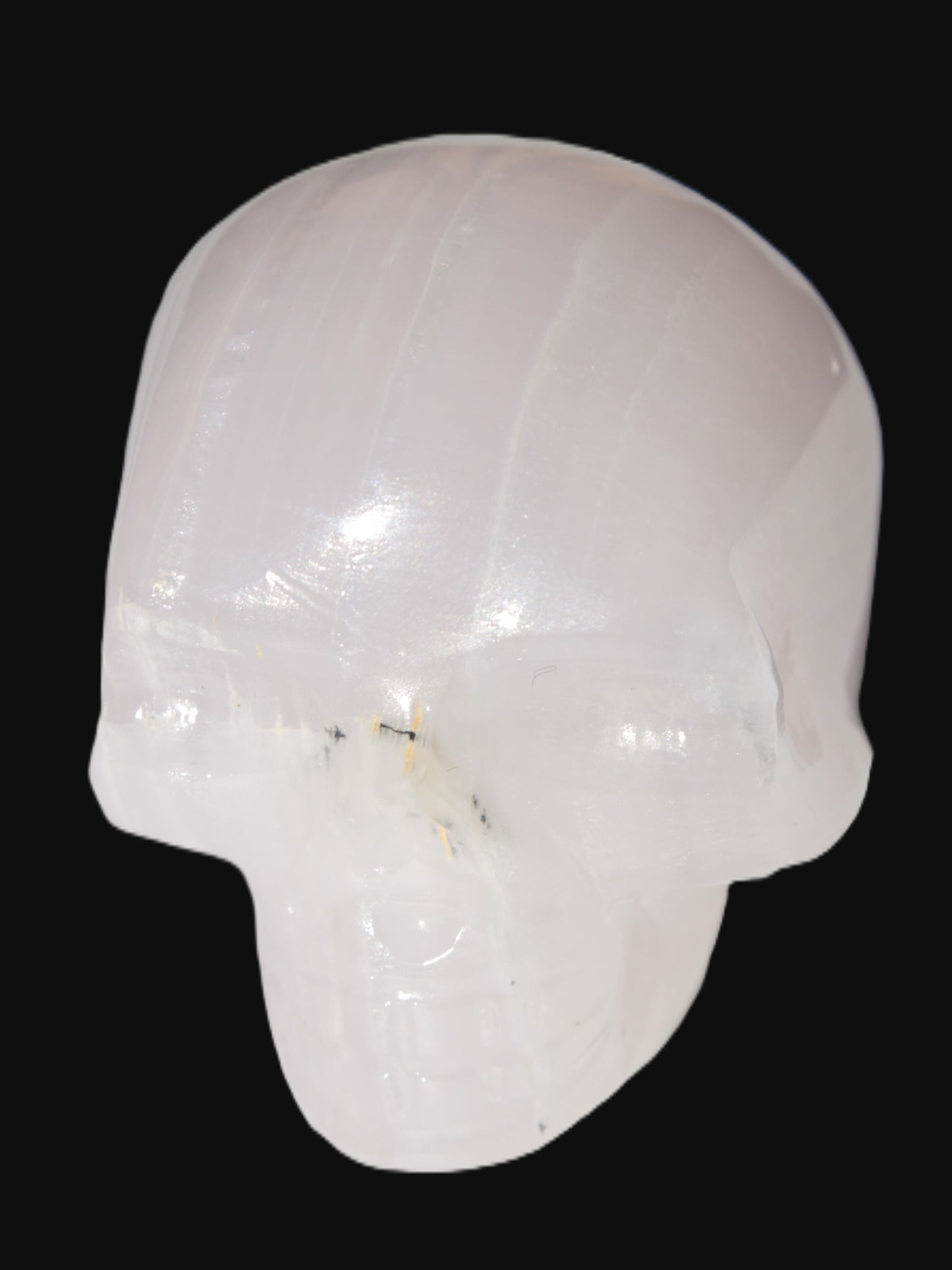 Mangano banded Calcite skull 43*44*48mm 161.5g Rocks and Things