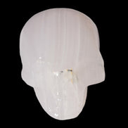 Mangano banded Calcite skull 43*44*48mm 161.5g in sunlight - Rocks and Things Store