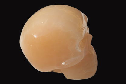 Honey Calcite skull 40*58*56mm approx., 182.6-194.6g Rocks and Things