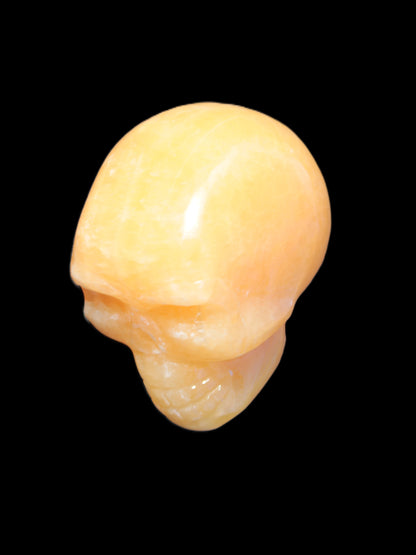 Honey Calcite skull 40*58*56mm approx., 182.6-194.6g Rocks and Things