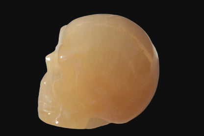 Honey Calcite skull 40*58*56mm approx., 182.6-194.6g Rocks and Things