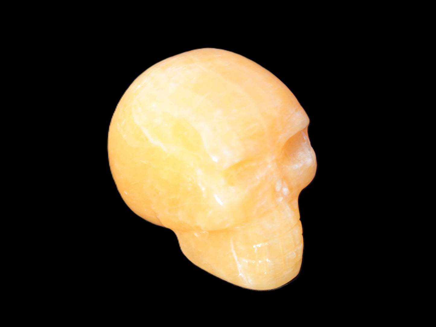 Honey Calcite skull 40*58*56mm approx., 182.6-194.6g Rocks and Things