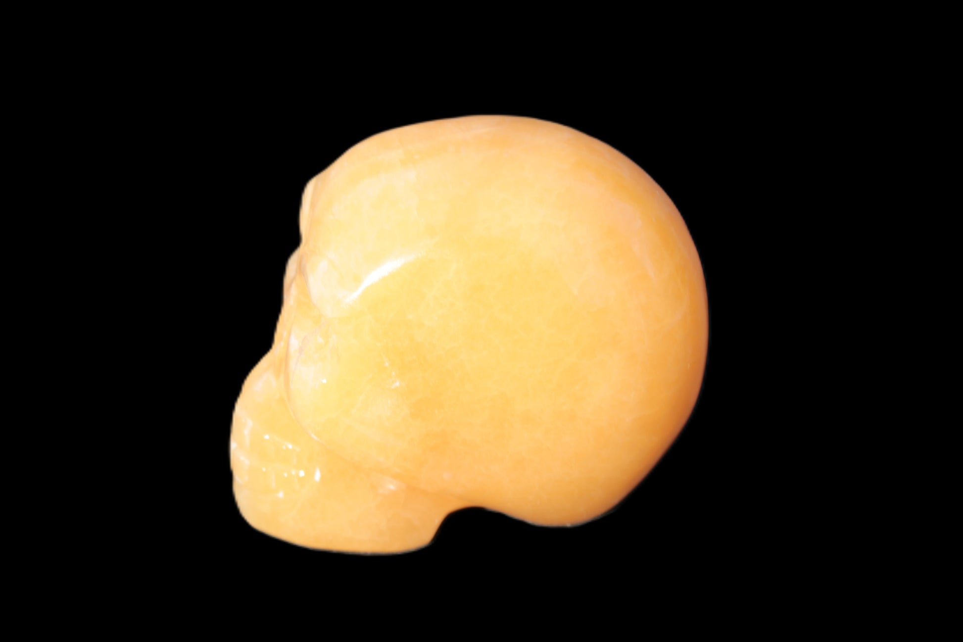 Honey Calcite skull 40*58*56mm approx., 182.6-194.6g Rocks and Things