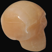 Honey Calcite skull 40*58*56mm 182-194g in sunlight - Rocks and Things Store