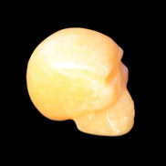 Honey Calcite skull 40*58*56mm approx., 182.6-194.6g - Rocks and Things Store