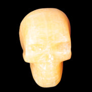 Honey Calcite skull 40*58*56mm approx., 182.6-194.6g - Rocks and Things Store