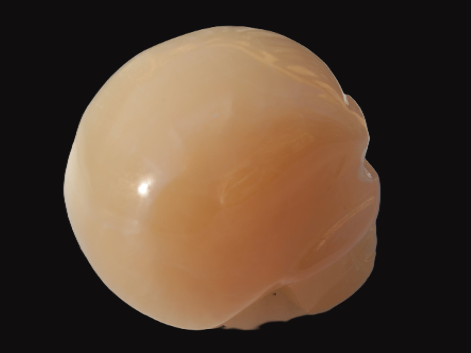 Honey Calcite skull 40*58*56mm approx., 182.6-194.6g Rocks and Things