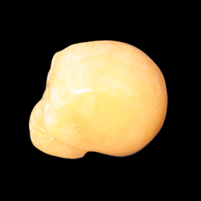 Honey Calcite skull 40*58*56mm approx., 182.6-194.6g Rocks and Things