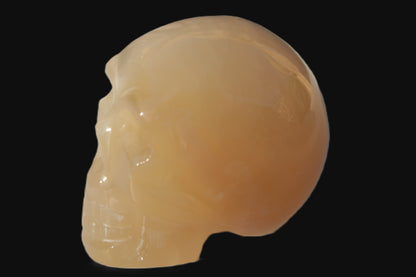 Honey Calcite skull 40*58*56mm approx., 182.6-194.6g Rocks and Things