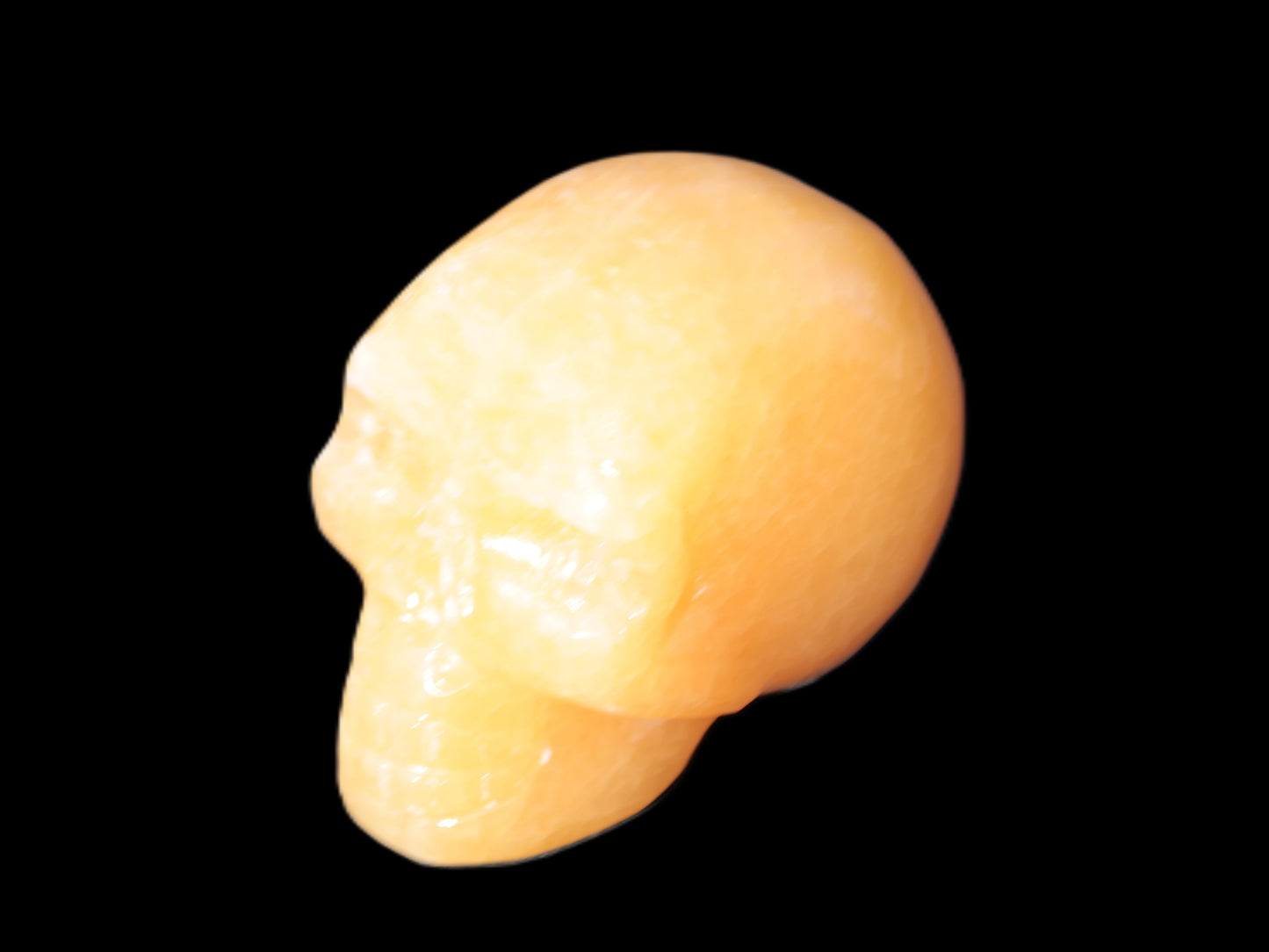 Honey Calcite skull 40*58*56mm approx., 182.6-194.6g Rocks and Things