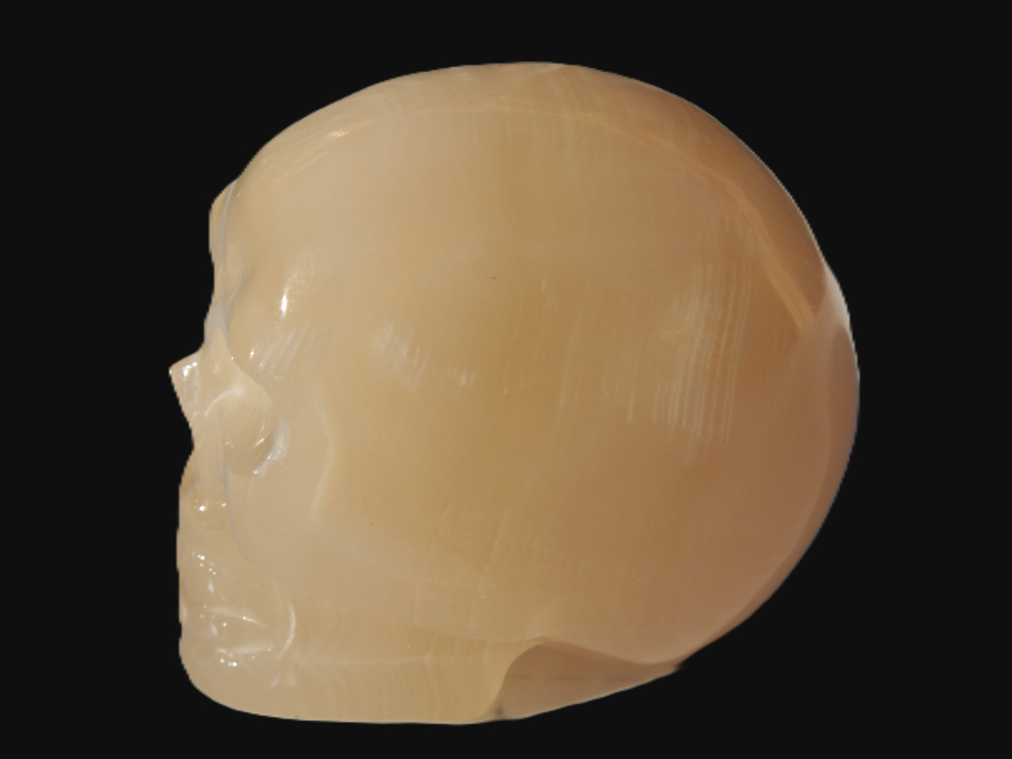 Honey Calcite skull 40*58*56mm approx., 182.6-194.6g Rocks and Things