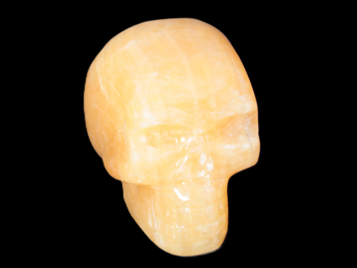 Honey Calcite skull 40*58*56mm approx., 182.6-194.6g Rocks and Things