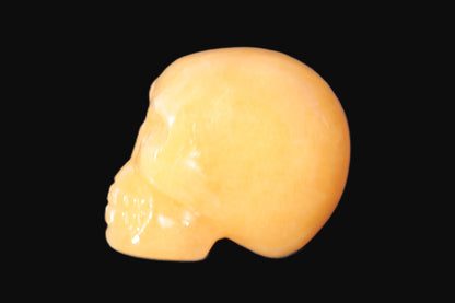 Honey Calcite skull 40*58*56mm approx., 182.6-194.6g Rocks and Things