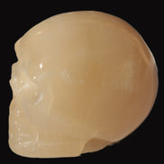 Honey Calcite skull 40*58*56mm approx., 182.6-194.6g - Rocks and Things Store
