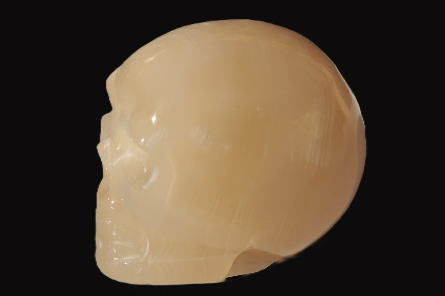 Honey Calcite skull 40*58*56mm approx., 182.6-194.6g Rocks and Things