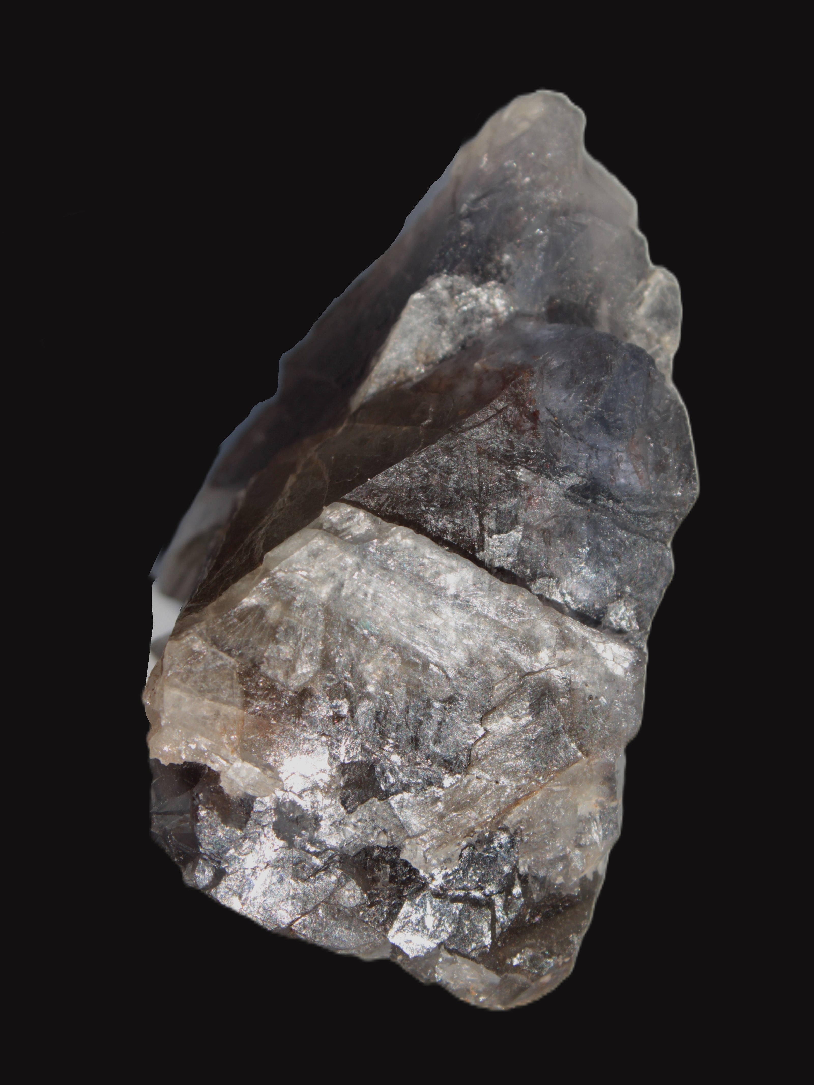 Blue cubic Fluorite crystal from Pakistan 55mm 55.1g in sunshine - Rocks and Things Store