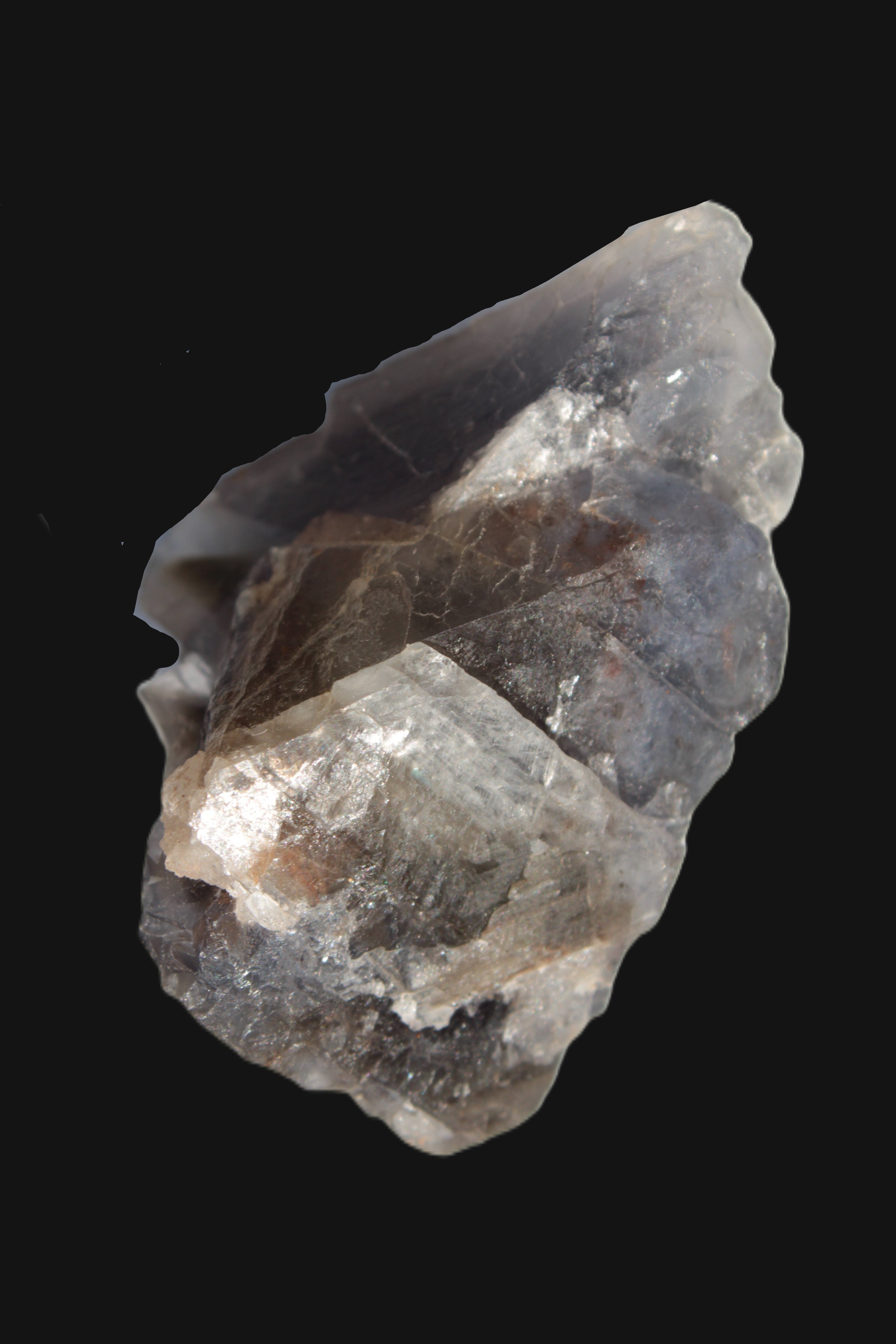 Blue cubic Fluorite crystal from Pakistan 55mm 55.1g in sunshine - Rocks and Things Store