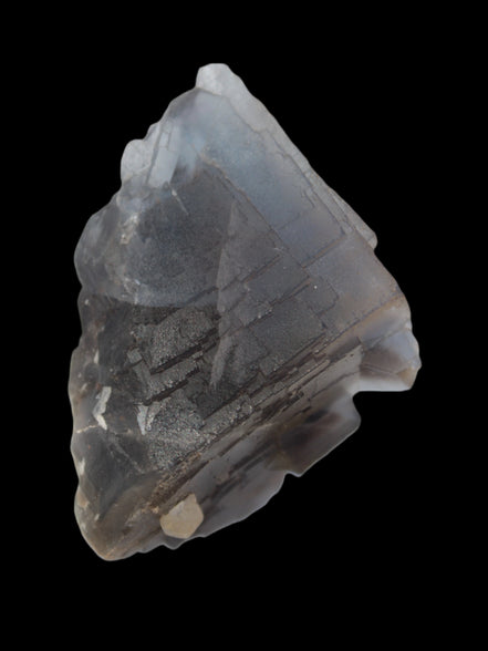 Blue cubic Fluorite crystal from Pakistan 55mm 55.1g in sunshine - Rocks and Things Store