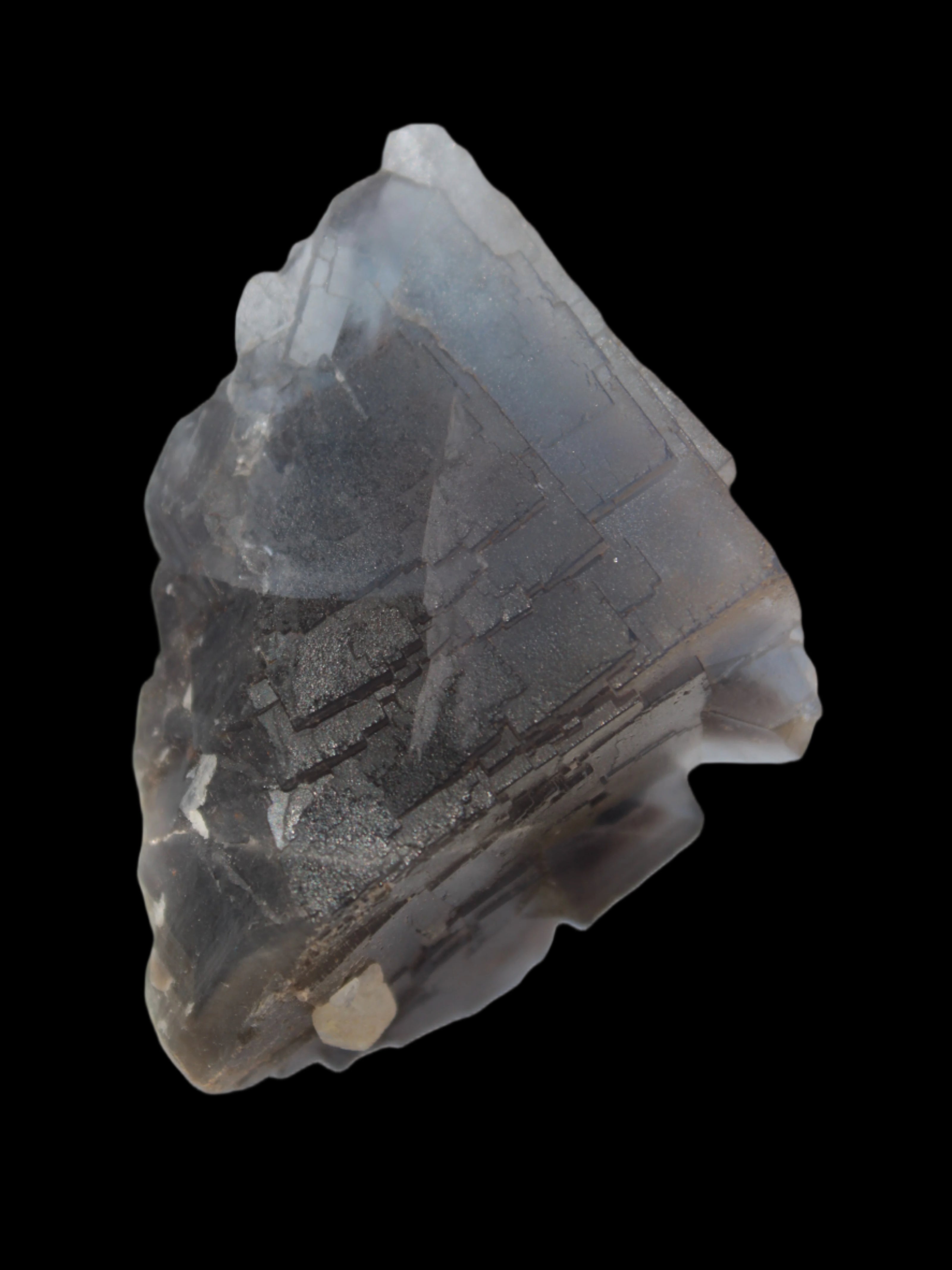 Blue cubic Fluorite crystal from Pakistan 55mm 55.1g in sunshine - Rocks and Things Store