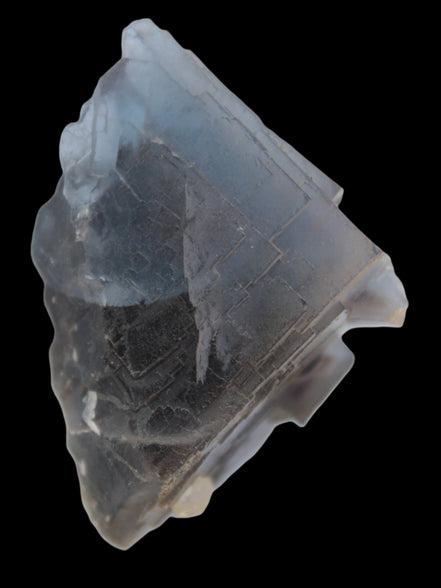 Blue cubic Fluorite crystal from Pakistan 55mm 55.1g in sunshine - Rocks and Things Store
