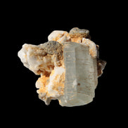 Terminated Aquamarine crystal cluster with Feldspar/Muscovite from Afghanistan 66.9ct 13.3g in sunshine - Rocks and Things Store