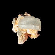 Terminated Aquamarine crystal cluster with Feldspar/Muscovite from Afghanistan 66.9ct 13.3g in sunshine - Rocks and Things Store