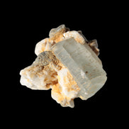 Terminated Aquamarine crystal cluster with Feldspar/Muscovite from Afghanistan 66.9ct 13.3g in sunshine - Rocks and Things Store