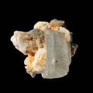 Terminated Aquamarine crystal cluster with Feldspar/Muscovite from Afghanistan 66.9ct 13.3g in sunshine - Rocks and Things Store